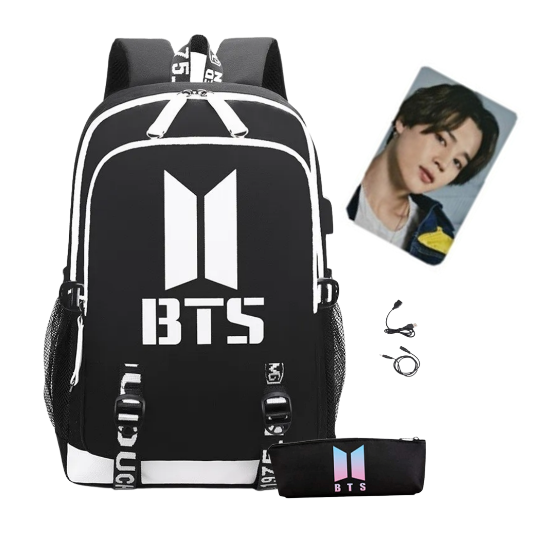 Mochila Casual Kpop Bts Negro